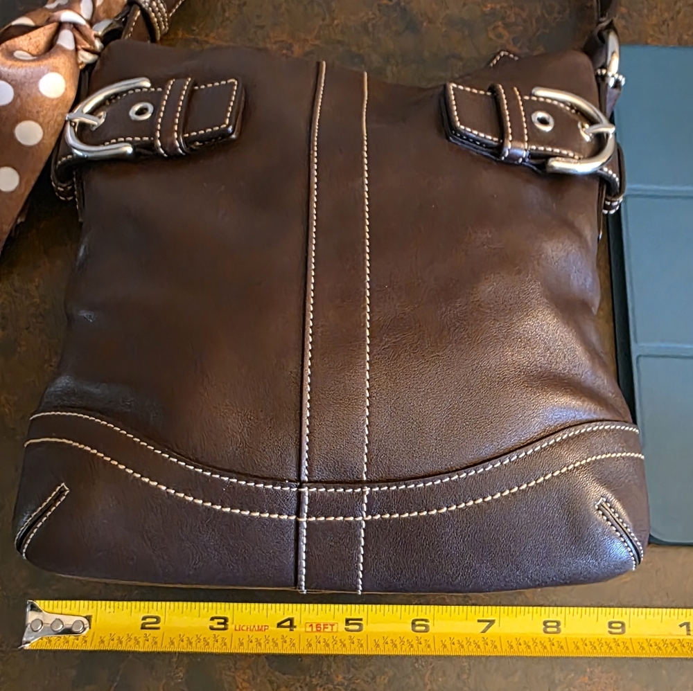 Vintage Coach Soho Slim Shoulder Hobo w/ Twilly - Picture 8 of 9